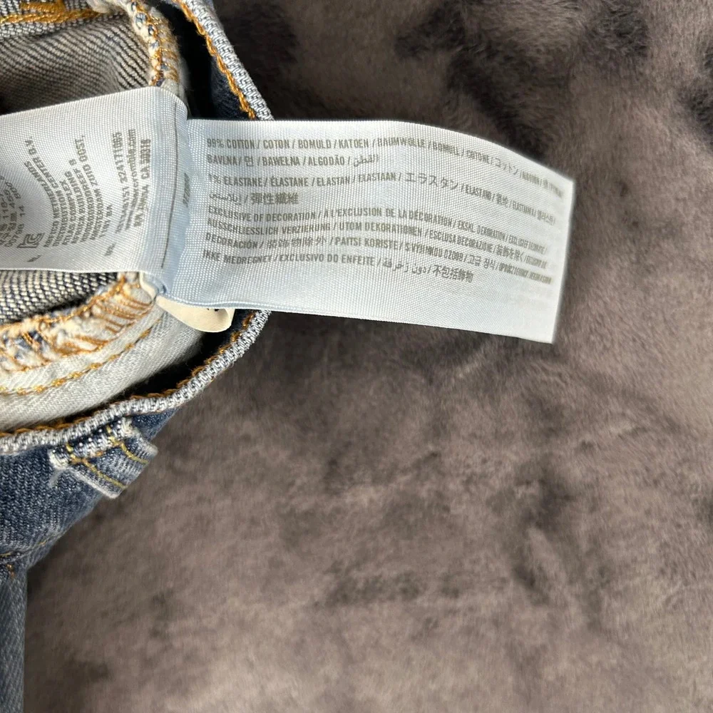 Hollister‎ Skinny Jeans Mens 30x32 Blue Light Wash Denim Low Rise Casual 1694